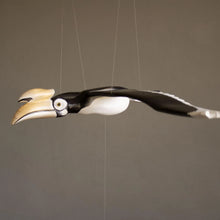 Load image into Gallery viewer, Oriental Pied Hornbill Wooden Mobile Bird
