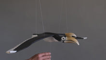 Load and play video in Gallery viewer, Oriental Pied Hornbill Wooden Mobile Bird
