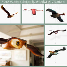 Load image into Gallery viewer, Vulture Wooden Mobile Bird - WoodwingsCreations
